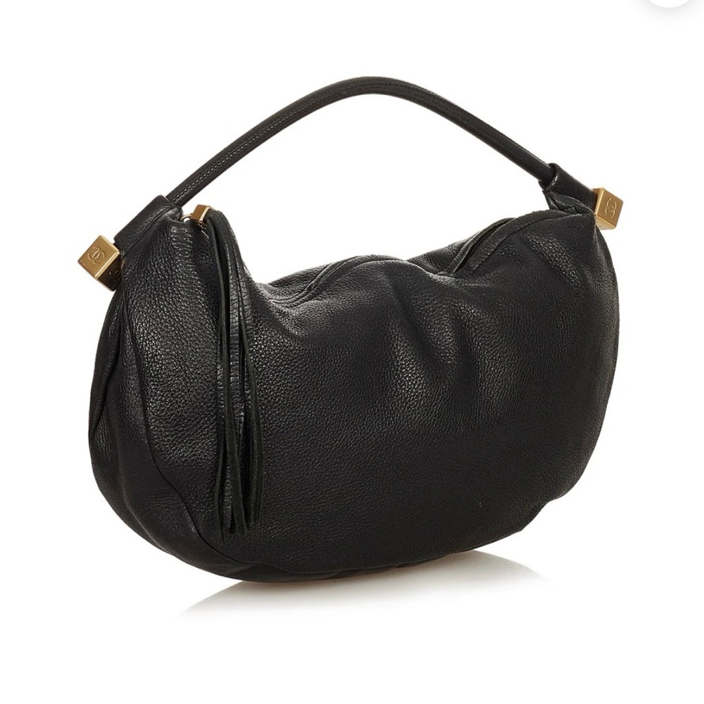 Brown calf skin Chanel hobo bag